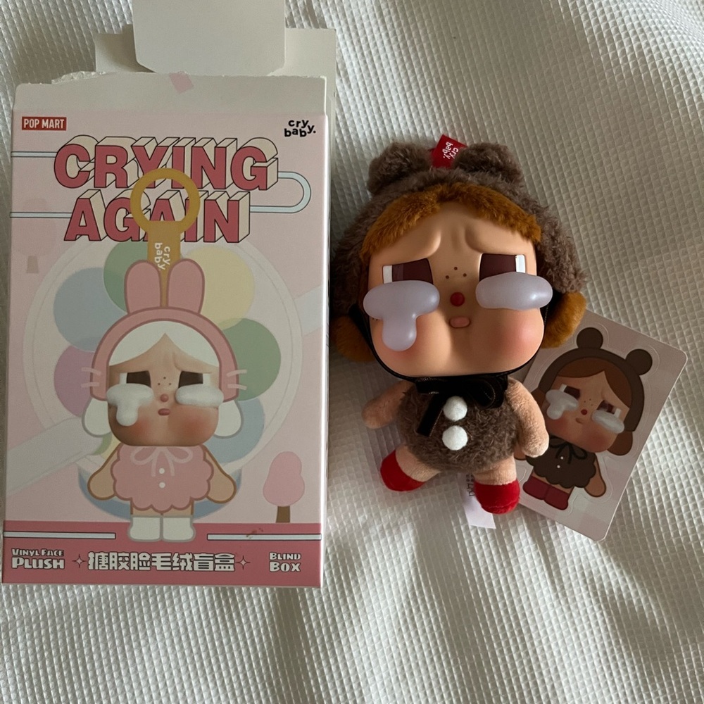 NWT Authentic Cry Again Plush Popmart